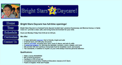 Desktop Screenshot of brightstarsdaycare.com